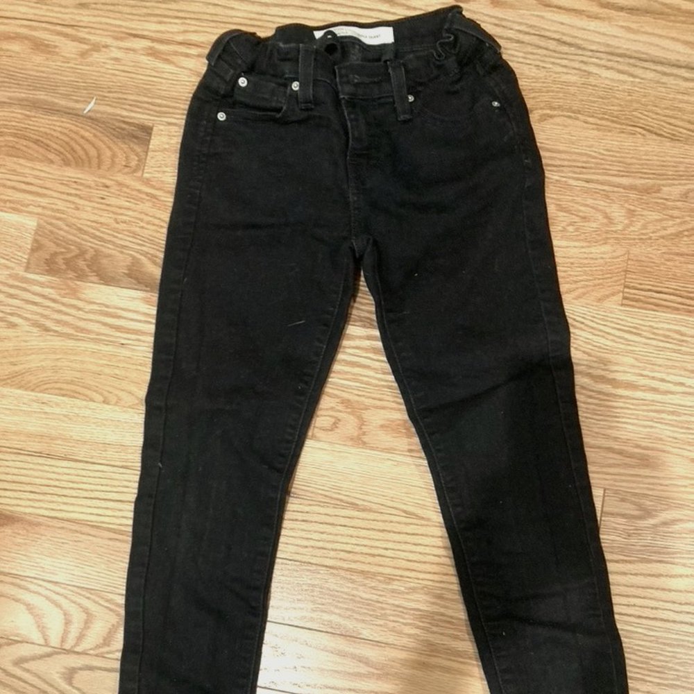 Levi Strauss Girl Super Skinny Black Jeans 8